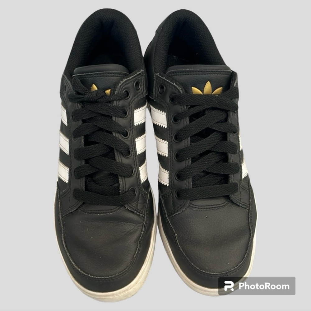 Adidas Evh 791004 Black 3 Strips Gold Logo Skateboarding Shoes - Picture 3 of 9